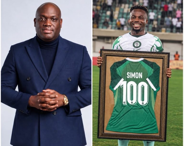 Drew Uyi Celebrates Moses Simon On His 100 Caps Feat For Super Eagles